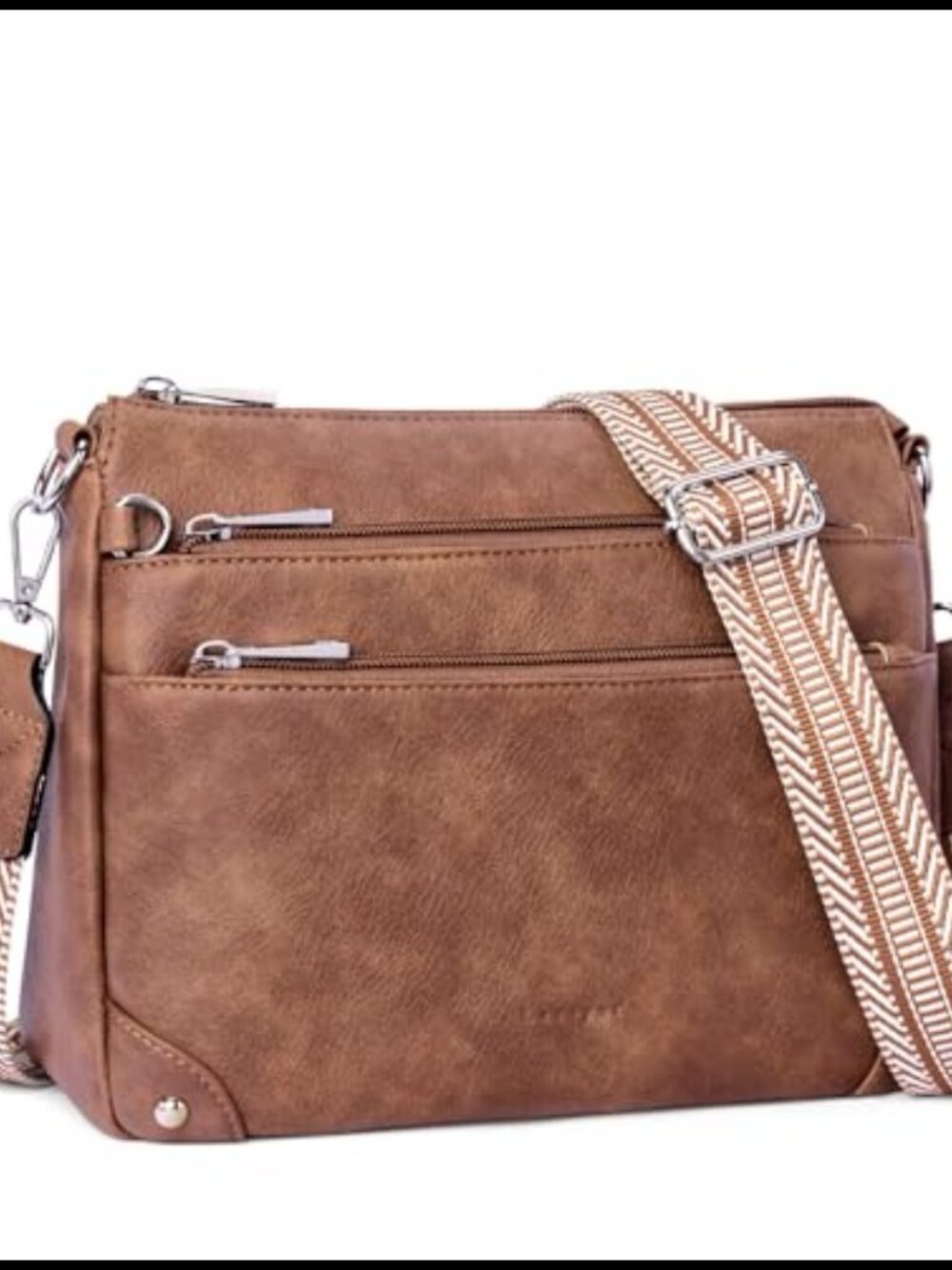 PU Leather RFID Crossbody Bag for Women Medium